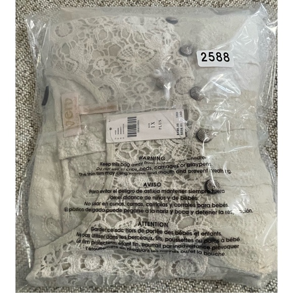 Anthropologie Josephine Lace Tunic Dress NWT SZ 1X - Picture 13 of 16